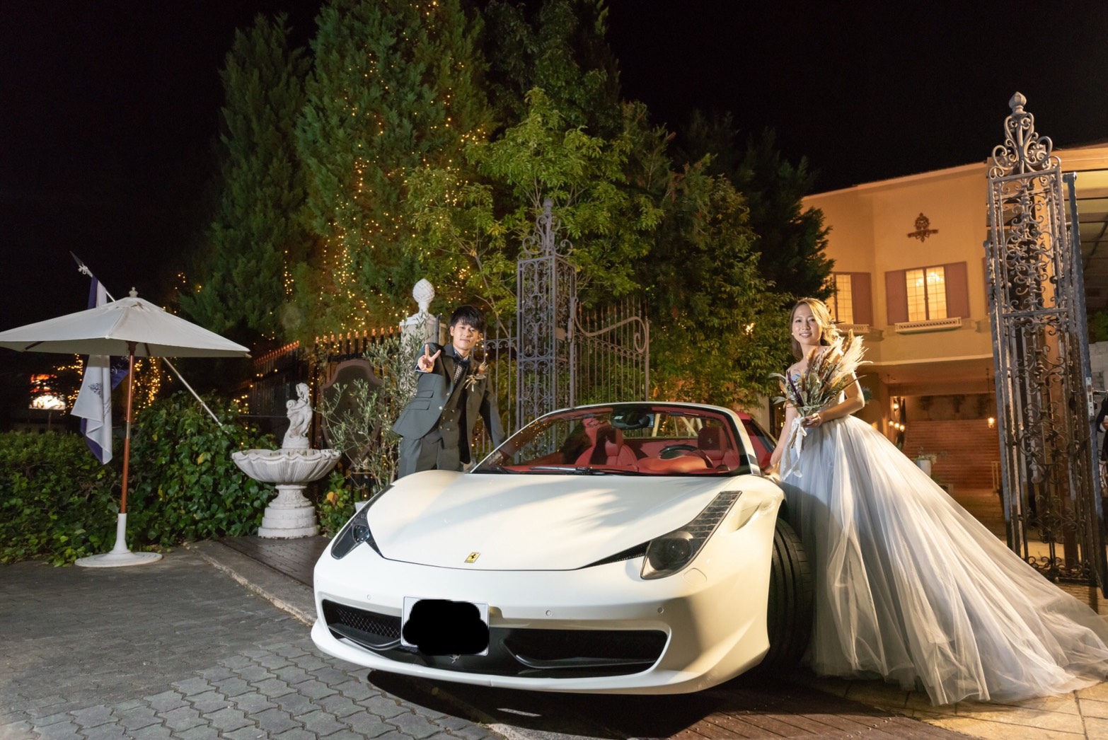 ウェルカムフェラーリ ブログ パーティレポート 京都 北山の結婚式なら アイネスヴィラノッツェ宝ヶ池