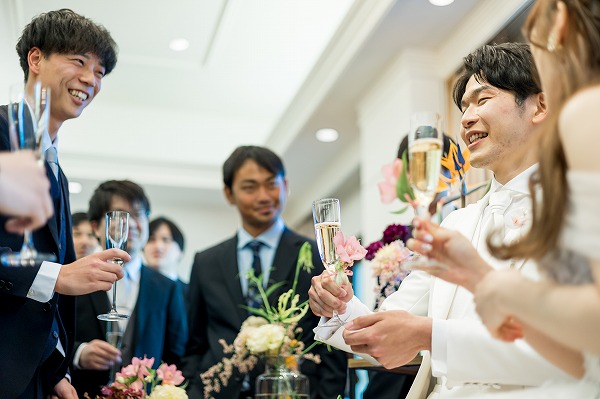 ゲストの方と距離が近い結婚式