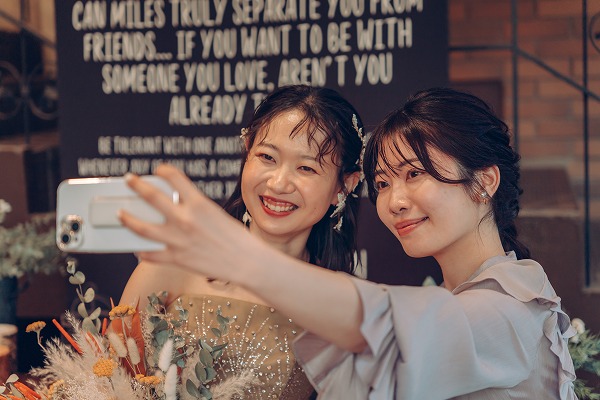 ガーデンでの写真タイム